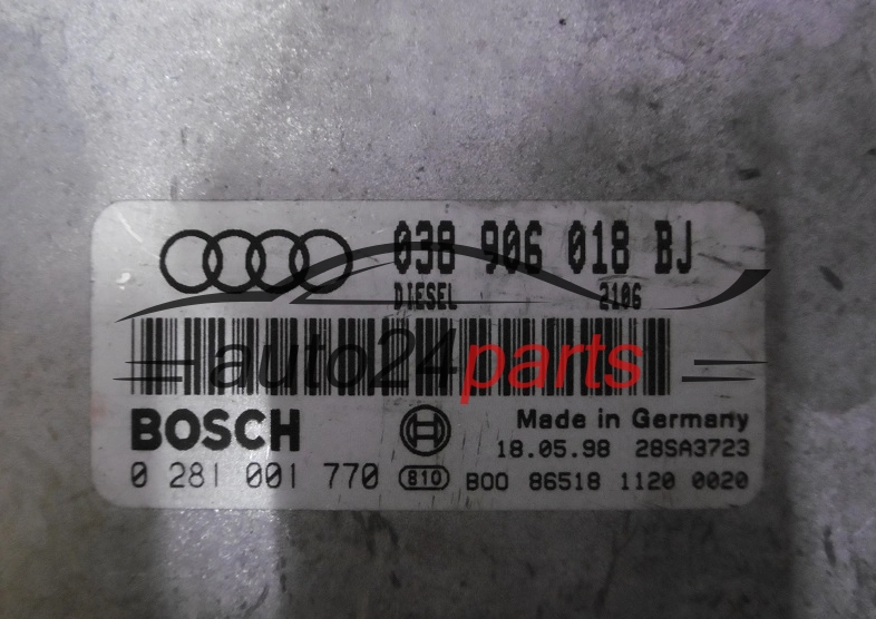 Centralina do motore VW VOLKSWAGEN BOSCH 0281001770 038906018BJ