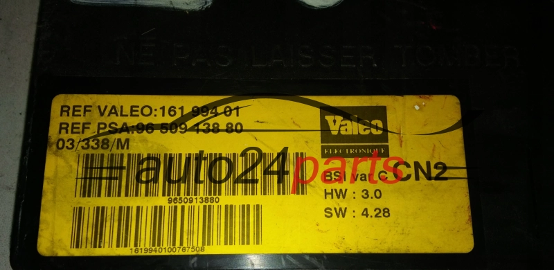 CITROEN PEUGEOT 96 509 138 80, 9650913880, 161 994 01, 16199401