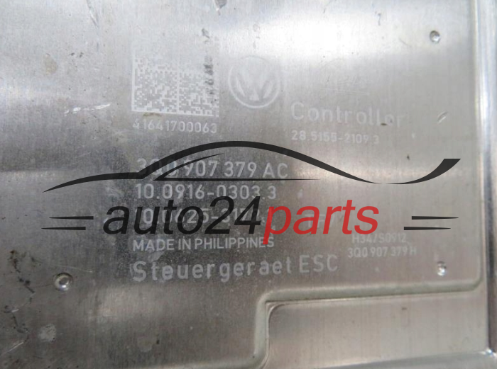 Pompa ABS i sterownik Volkswagen 3Q0614517AC 3Q0907379AC 114507 – zdjęcie 2