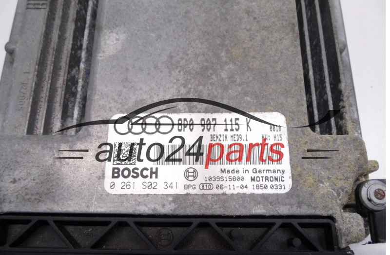 Centralita de motor AUDI 2.0 TFSI BOSCH 0261S02341 8P0907115K MED9.1