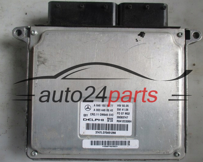 KOMPUTER STEROWNIK SILNIKA MERCEDES BENZ A6461505677, A 646 150 56 77, A0034468940, A 003 446 89 40, 28093747, R0412C006H