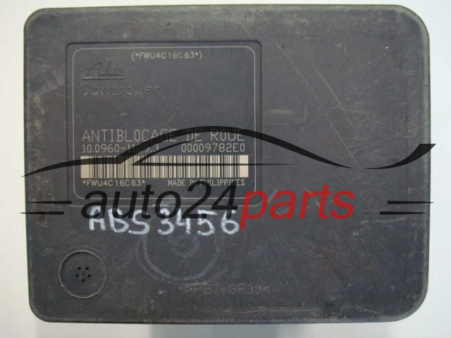 ABS POMPA I STEROWNIK CITROEN PEUGEOT 9649026980, 10.0206-0102.4, 10020601024, 10.0960-1129.3, 10096011293
