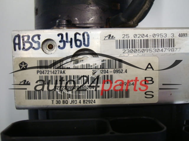 Pompe ABS et calculateur CHRYSLER DODGE P04721427AK, 25.0204-0952.4, 25020409524, 04686702AE