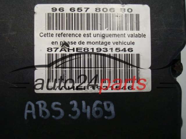 Pompa ABS i sterownik Citroen 9660934580 0265230456 – zdjęcie 7