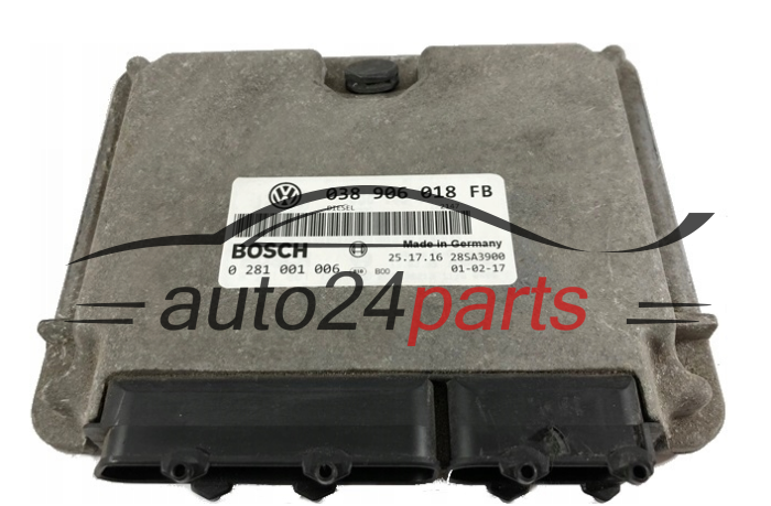 SEAT 1.9 TDI BOSCH 0 281 001 006, 0281001006, 038 906 018 FB, 038906018FB