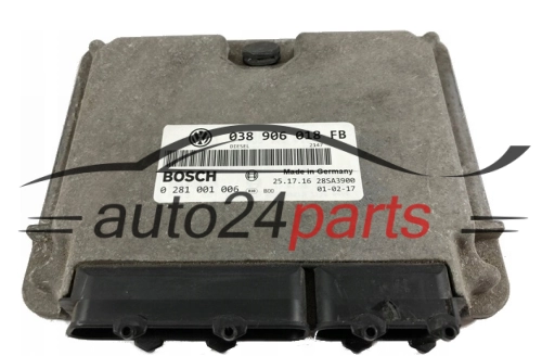 SEAT 1.9 TDI BOSCH 0 281 001 006, 0281001006, 038 906 018 FB, 038906018FB