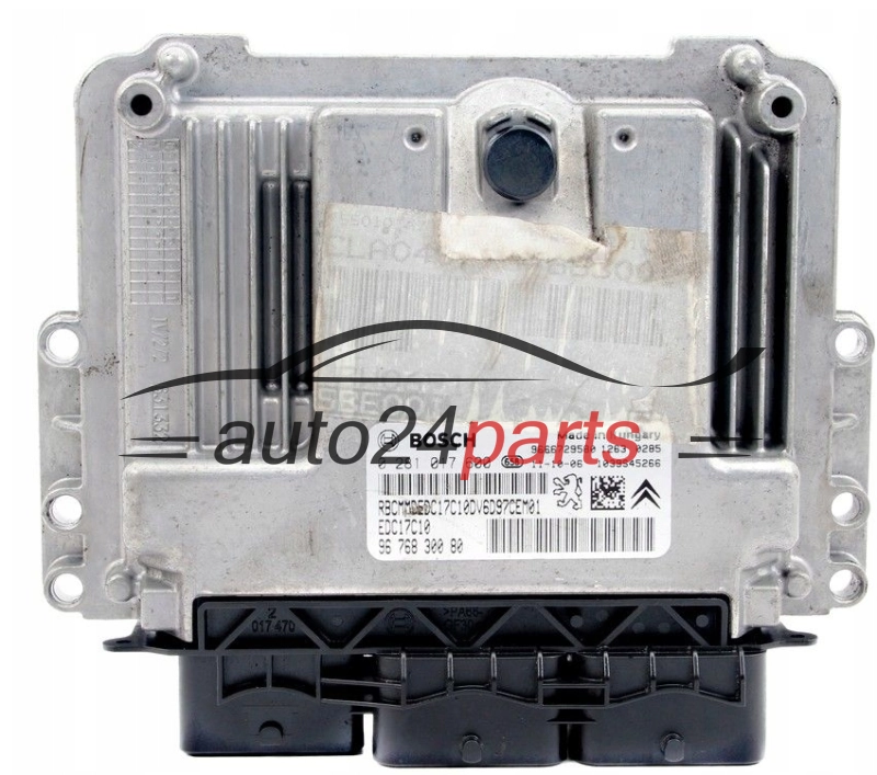KOMPUTER STEROWNIK SILNIKA CITROEN PEUGEOT BOSCH 0 281 017 600, 0281017600, 9676830080