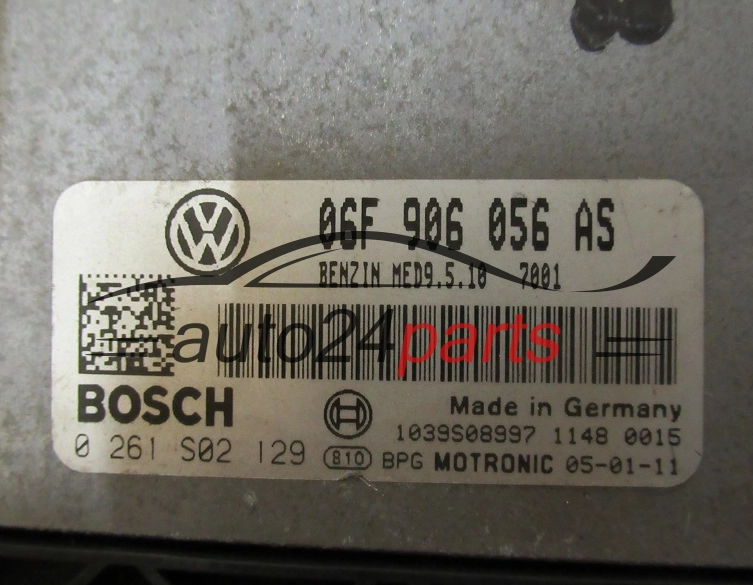 AUDI VOLKSWAGEN BOSCH 0 261 S02 129, 0261S02129, 06F 906 056 AS, 06F906056AS, MED9.5.10