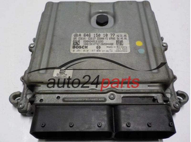 MERCEDES BENZ BOSCH 0 281 014 187, 0281014187, A 646 150 10 77, A6461501077