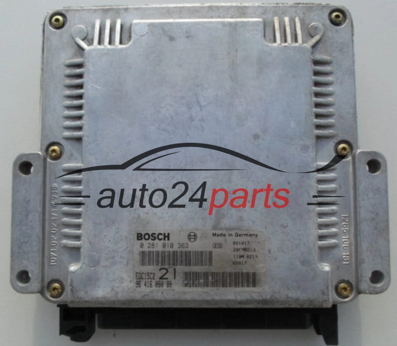 Μονάδα Ελέγχου Κινητήρα PEUGEOT 406 2.0 HDI BOSCH 0 281 010 363, 96 416 080 80