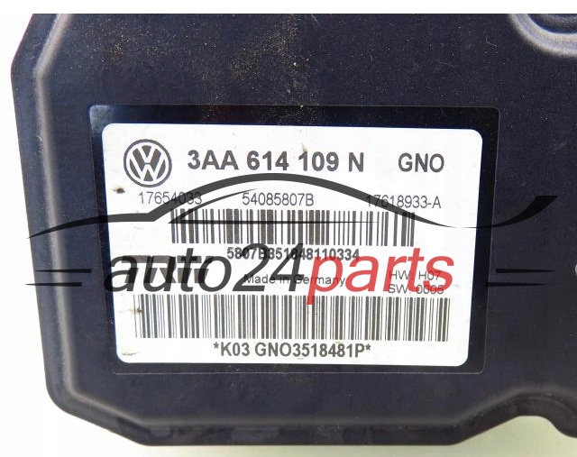 VW VOLKSWAGEN 3AA614109N, 3AA 614 109 N, 17654033