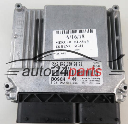 MERCEDES BENZ BOSCH 0 281 012 684, 0281012684, A 646 150 64 91, A6461506491, CR3.44