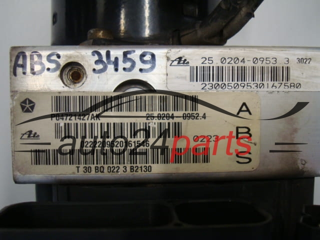 CHRYSLER DODGE P04721427AK, 25.0204-0952.4, 25020409524, 04686702AE
