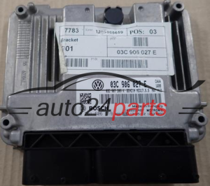 MOTORSTEUERGERÄT ECU STEUERGERÄT VW VOLKSWAGEN BOSCH 0 261 S06 519, 0261S06519, 03C 907 027 E, 03C907027E, MED17.5.5