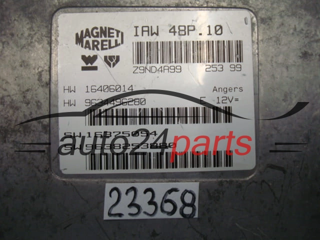 CITROEN PEUGEOT MAGNETI MARELLI IAW 48P.10, IAW48P10, HW 16406014, 9634496280, SW 16375054, 9638253880
