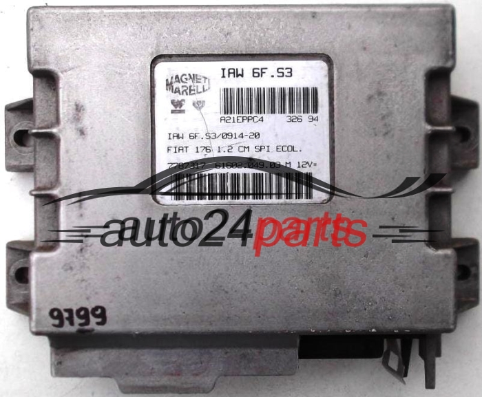 FIAT 176 PUNTO 1.2 12V, IAW 6F.S3, IAW6FS3, IAW6FS30914-20, 61602.049.03