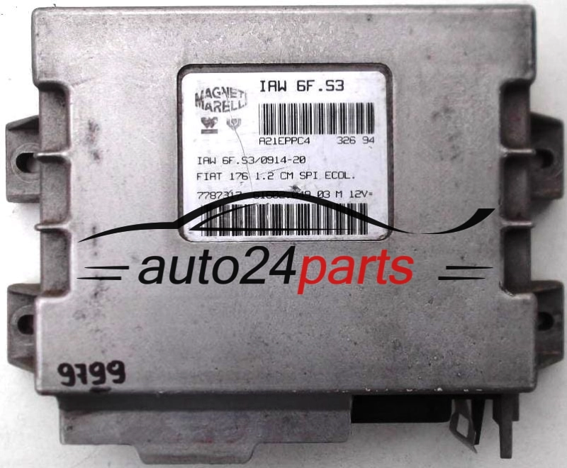 FIAT 176 PUNTO 1.2 12V, IAW 6F.S3, IAW6FS3, IAW6FS30914-20, 61602.049.03