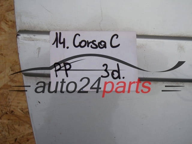 DRZWI PRAWE PRZEDNIE OPEL CORSA C SREBRNE