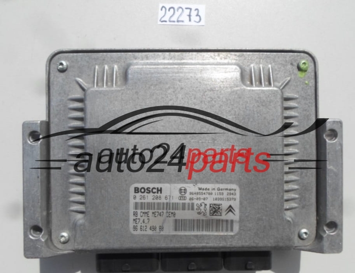 PEUGEOT, CITROEN, BOSCH 0 261 208 671, 0261208671, 96 612 490 80, 9661249080, ME7.4.7, ME747