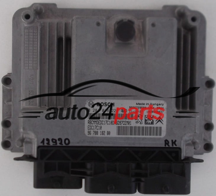 PEUGEOT, CITROEN BERLINGO, BOSCH 0 281 018 228, BOSCH 0281018228, 96 788 182 80, 9678818280, EDC17C10