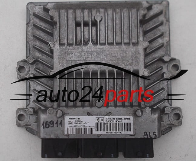 PEUGEOT, CITROEN 2.0 16V, SIEMENS 5WS40318F-T, 5WS40318FT, SW9662148480, HW9655534080, SID803A