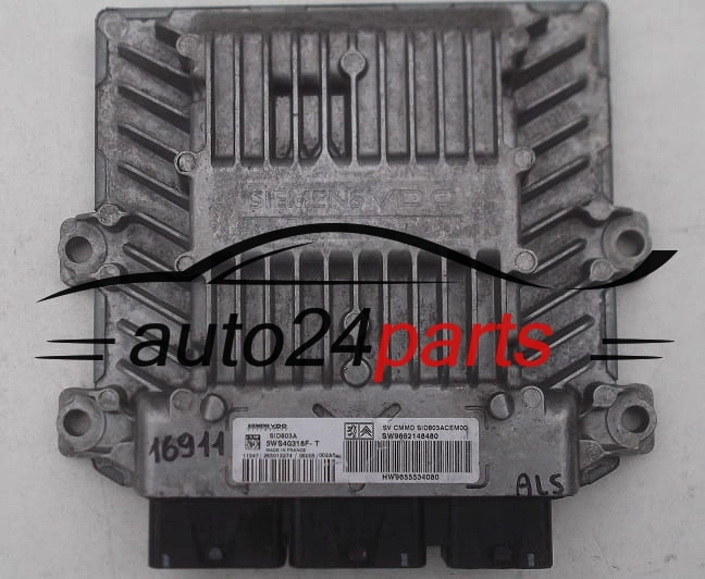 PEUGEOT, CITROEN 2.0 16V, SIEMENS 5WS40318F-T, 5WS40318FT, SW9662148480, HW9655534080, SID803A