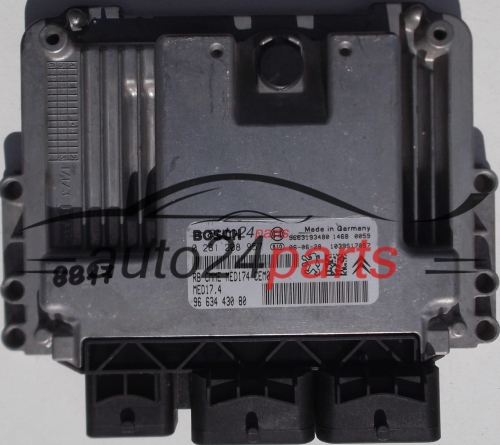 PEUGEOT, CITROEN 1.6, BOSCH 0 261 208 957, 0261208957, 96 634 430 80, 9663443080, MED17.4