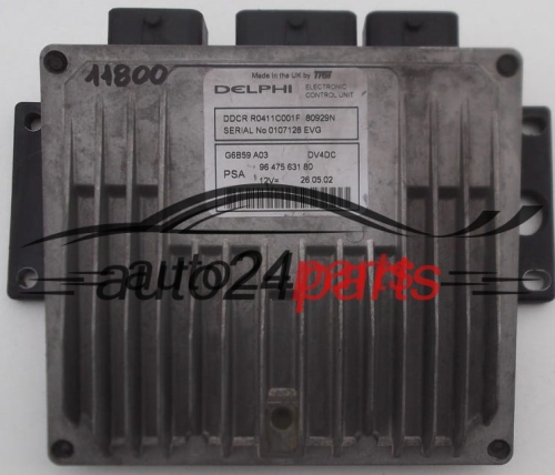 PEUGEOT, CITROEN 1.5 DDCR R0411C001F, DDCRR0411C001F, 96 475 631 80, 9647563180, 0107734 EVG