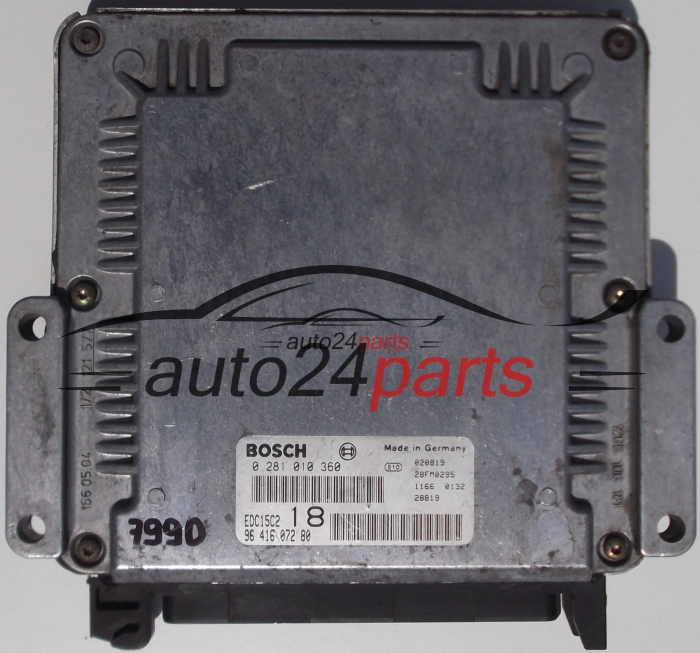 PEUGEOT PARTNER, CITROEN BERLINGO 2.0 HDI, BOSCH 0 281 010 360, BOSCH 0281010360, 96 416 072 80, 9641607280, EDC15C2