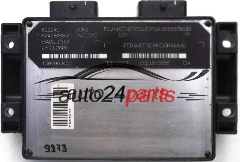 PEUGEOT PARTNER, CITROEN BERLINGO 1.9, R04080035C, DWLC12, 9661879080
