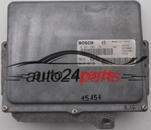PEUGEOT CITROEN BOSCH 0 261 203 735, 0261203735, 96 241 017 80, 96241017 80