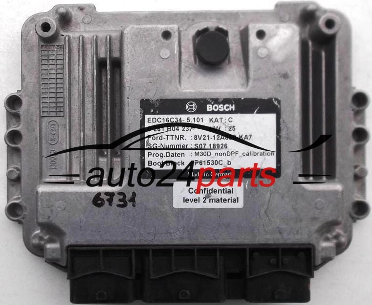 PEUGEOT CITROEN 1.6 HDI BOSCH 0 281 B04 237, 0281B04237, 8V21-12A650-KA7, 8V2112A650KA7, 12A650KA7