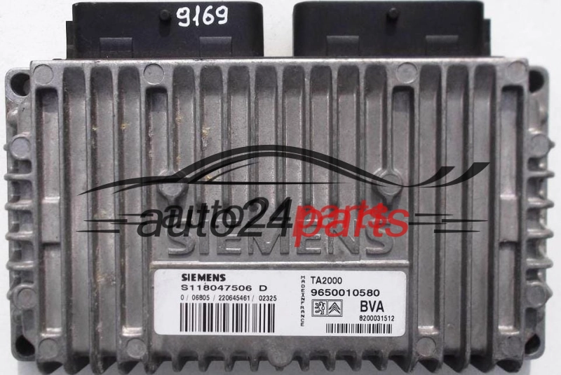 PEUGEOT 807 CITROEN C8, SIEMENS S118047506 D, S118047506D, 9650010580 BVA, 9650010580BVA