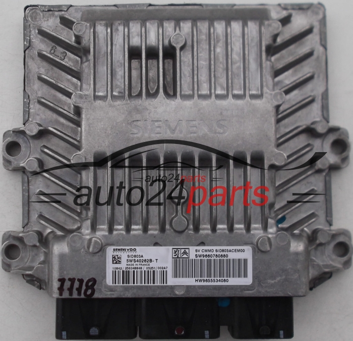 PEUGEOT 607, CITROEN 2.0 HDI, 5WS40262B-T, 5WS04262BT, SW9660780880, HW9655534080