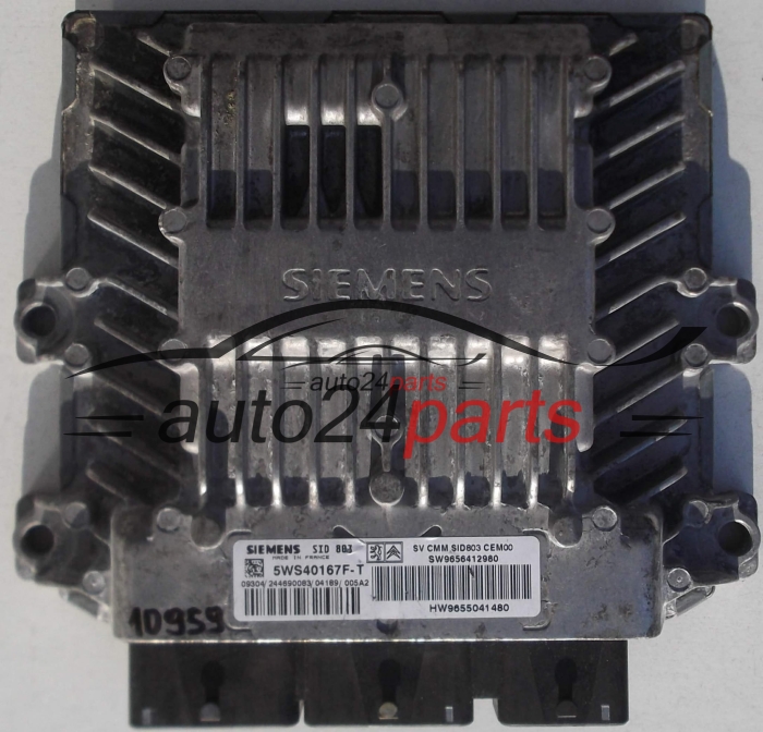 PEUGEOT 407 307 2.0 HDI 5WS40167F-T, SW9056412980, HW9055041480, SID 803