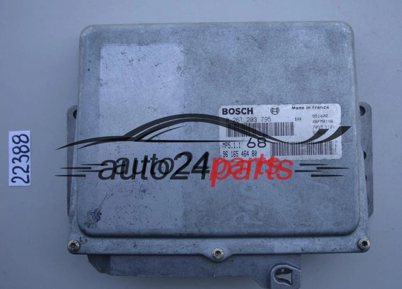 PEUGEOT 407 1.8 BOSCH 0 261 203 795, 0261203795, 96 165 464 80, 9616546480