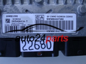 PEUGEOT 407 1.4 HDI 5WS40641AT, SW9664447480, 9664447480, HW9661642180, 9661642180