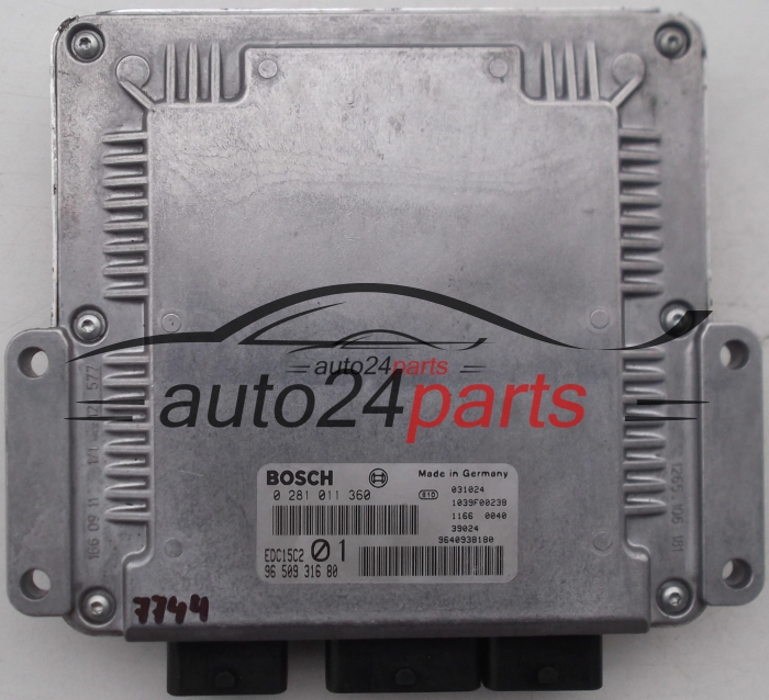 PEUGEOT 406 COUPE 2.0 HDI BOSCH 0281011360 9650931680 9640938180 EDC15C2 01 1039F00238