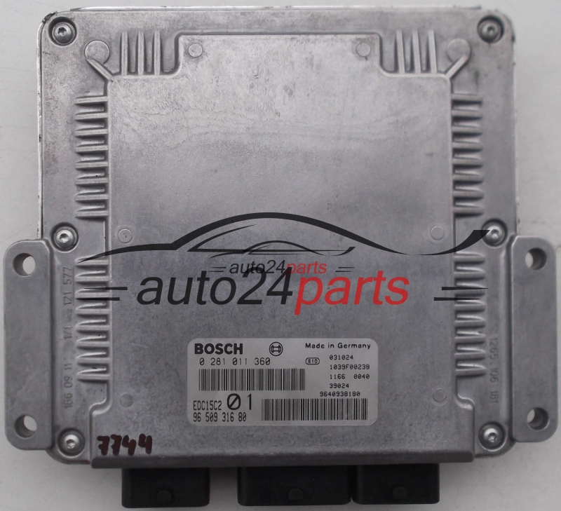 PEUGEOT 406 COUPE 2.0 HDI BOSCH 0281011360 9650931680 9640938180 EDC15C2 01 1039F00238