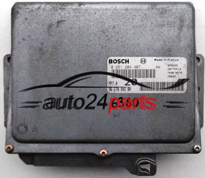 PEUGEOT 406 3.0 V6 BOSCH 0261204407, 0 261 204 407, 9627890280, 96 278 902 80, MP7.0 20