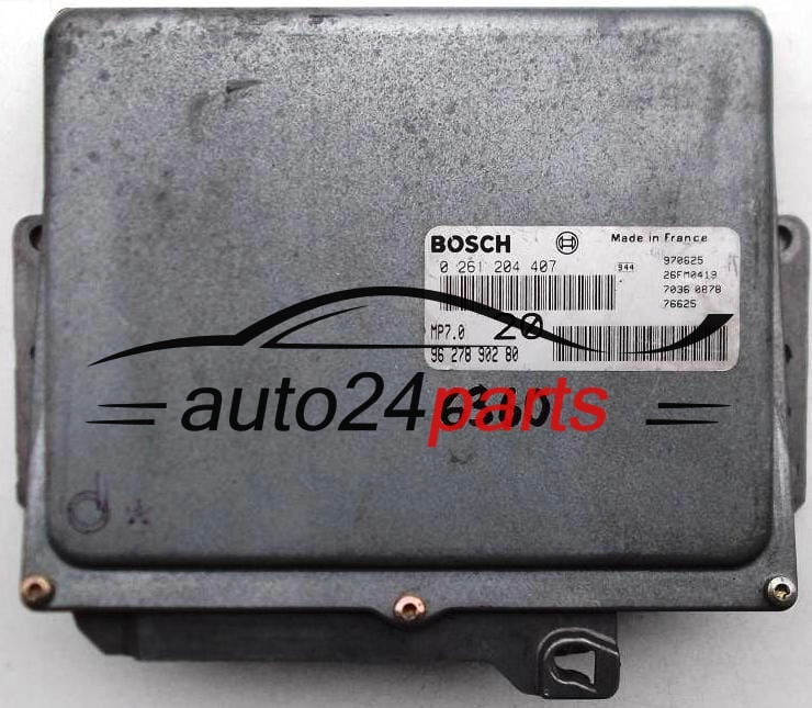 PEUGEOT 406 3.0 V6 BOSCH 0261204407, 0 261 204 407, 9627890280, 96 278 902 80, MP7.0 20