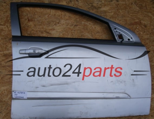 DRZWI PRAWE PRZEDNIE OPEL ASTRA H SREBRNE