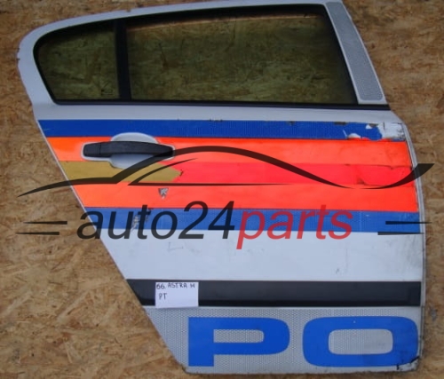 DRZWI PRAWE TYLNE OPEL ASTRA H BIALE Z NAKLEJKAMI