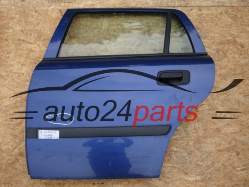 DRZWI LEWE TYLNE OPEL ASTRA G KOMBI NIEBIESKIE