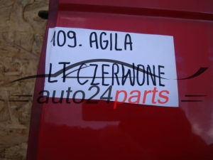 DRZWI PRAWE TYLNE OPEL AGILA CZERWONE