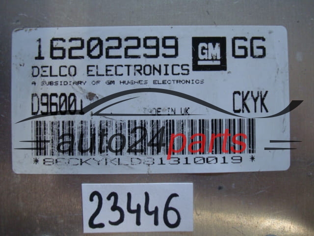 KOMPUTER STEROWNIK SILNIKA OPEL VECTRA 16202299 GG, 16202299GG, CKYK