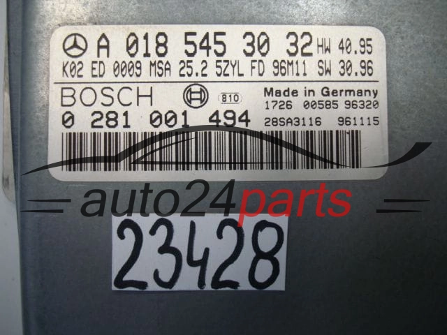 Sterownik silnika Mercedes E 290 0281001494 A0185453032 – zdjęcie 4