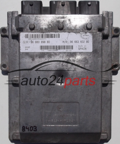KOMPUTER STEROWNIK SILNIKA PEUGEOT BOXER, CITROEN JUMPER, FIAT DUCATO 2.2 HDI 96 663 602 80, 9666360280, 96 660 898 80, 9666089880