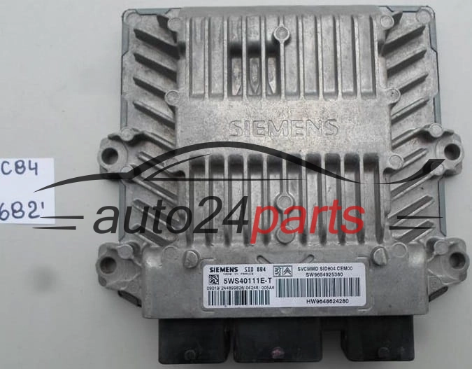 CITROEN PEUGEOT 1.4 HDI SIEMENS 5WS40111E-T, 5WS40111ET, SW 9654925380, HW 9648624280, SID804