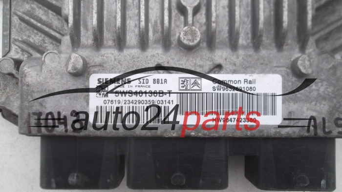 Μονάδα Ελέγχου Κινητήρα PEUGEOT PARTNER RANCH 2.0 HDI SIEMENS 5WS40136B-T, SW9652691080, HW9647423380, SID 801A